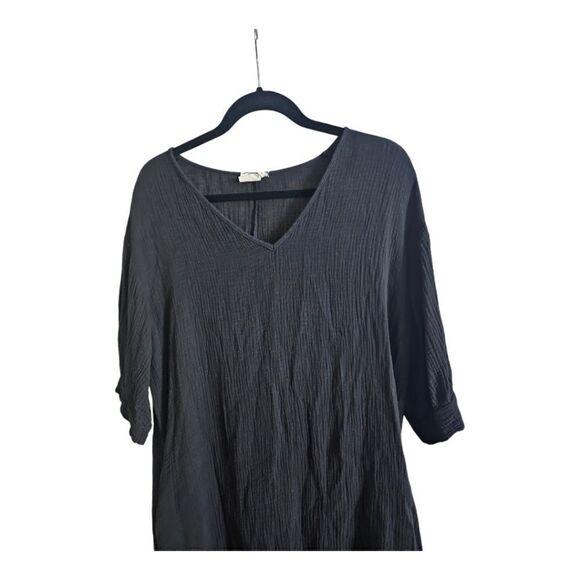 SIMPLE BY SUZANNE METRO Black Midi Dress - Size Large - Picture 3 of 8